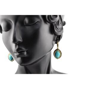 Rachel Reinhardt Turquoise Pave Earrings